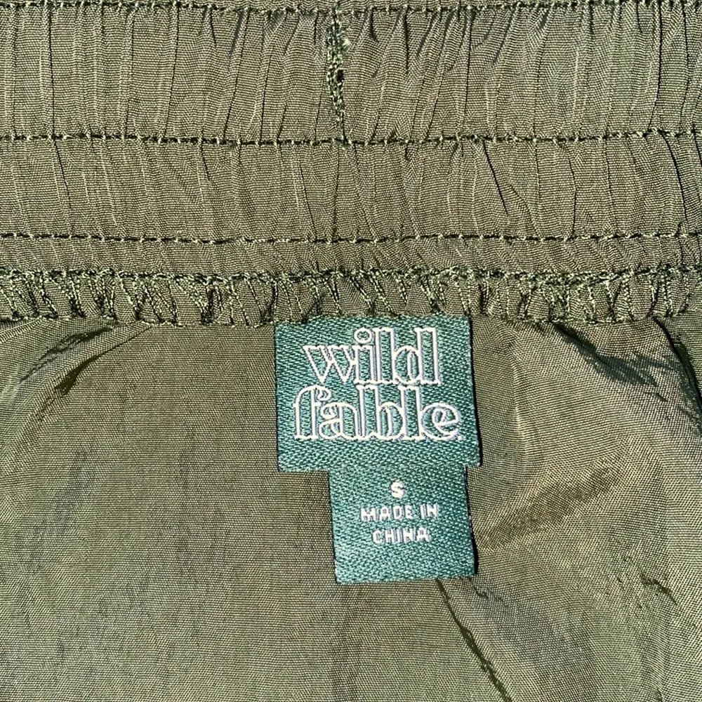 Wild Fable Nylon Army Green Skirt - Image 5