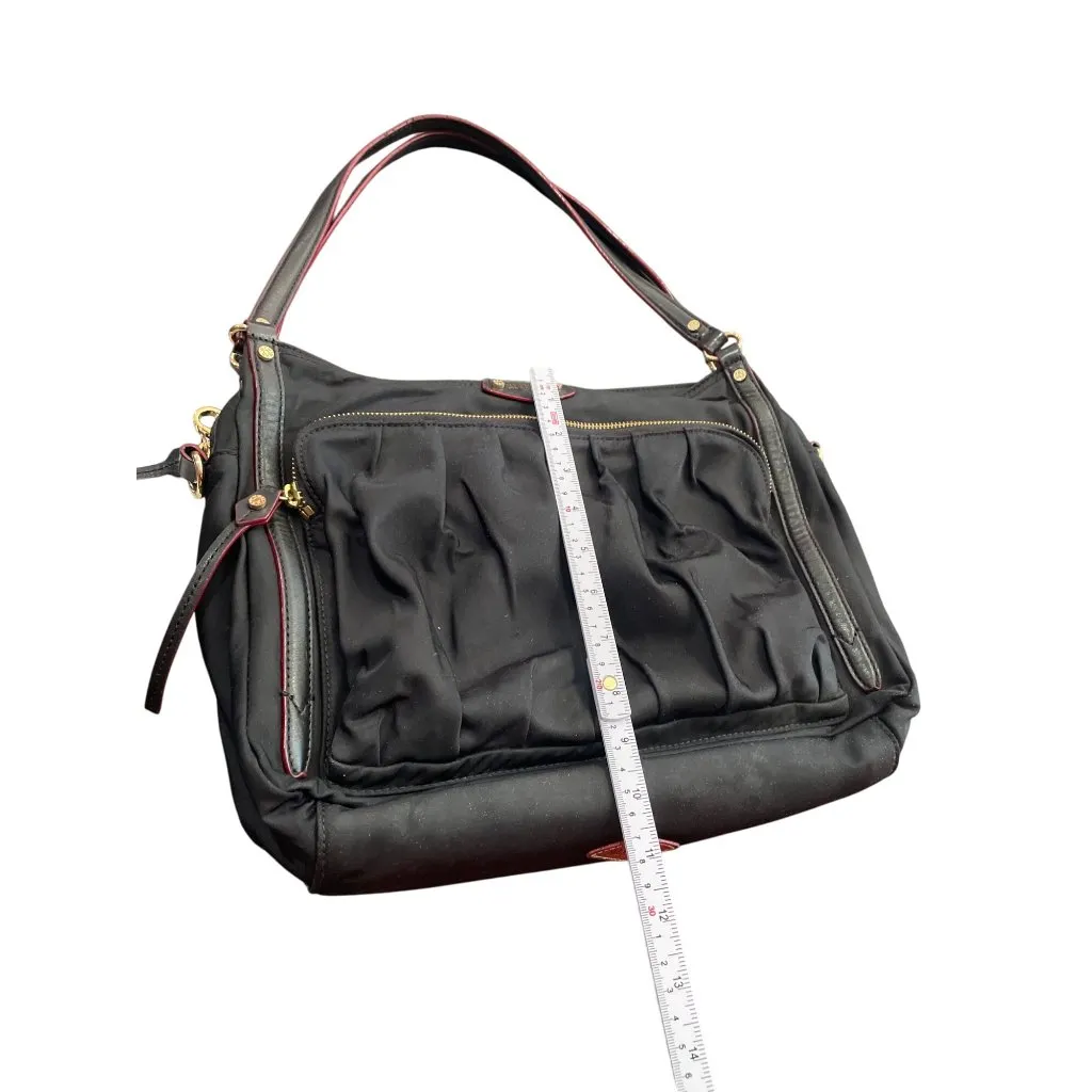 MZ Wallace womans Black Nylon Leather Trim Handbag crossbody SKU 8907 - Image 10