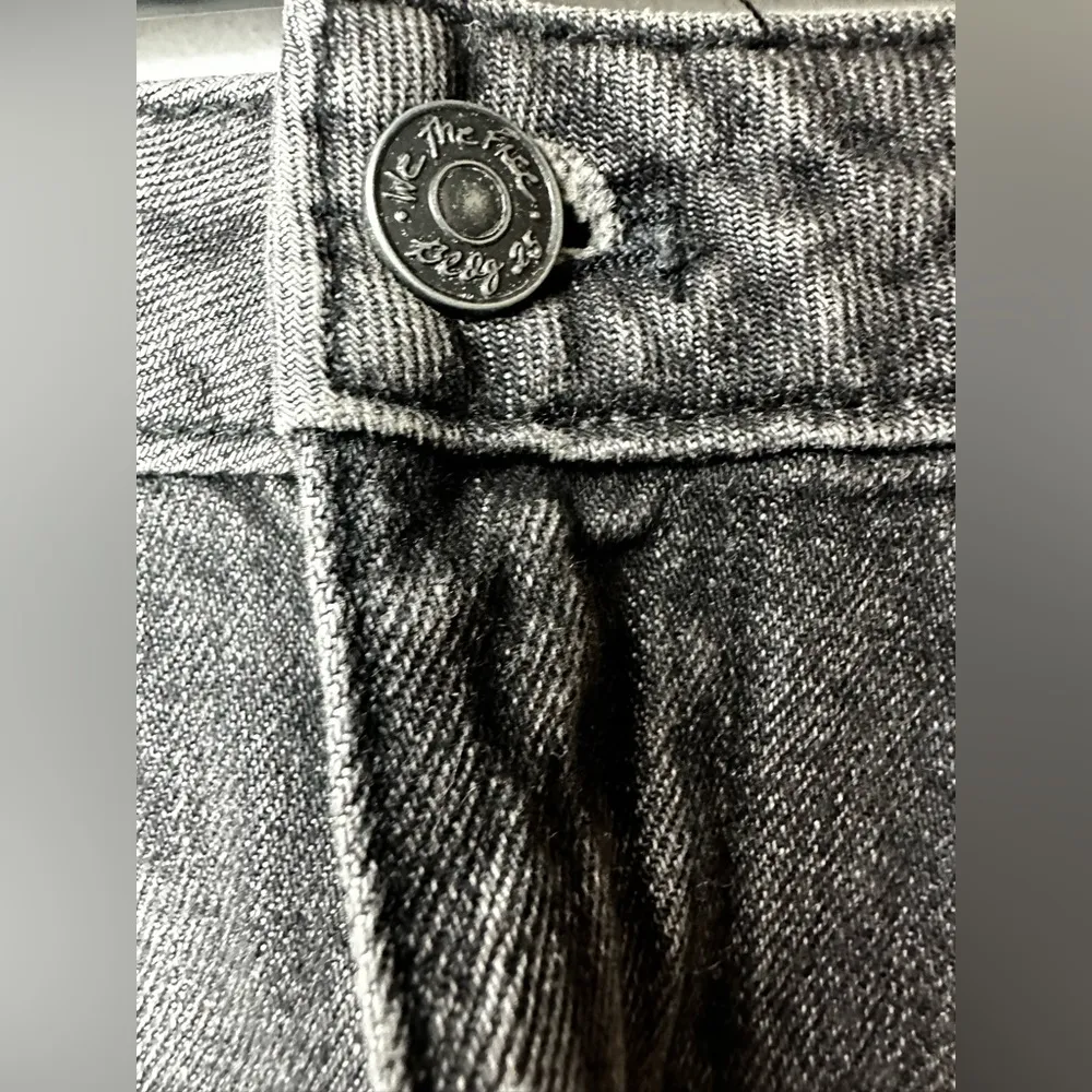 Free People Bailey Maverick Mini Skirt Women's Size 30 Frayed Raw Hem Denim - Image 7