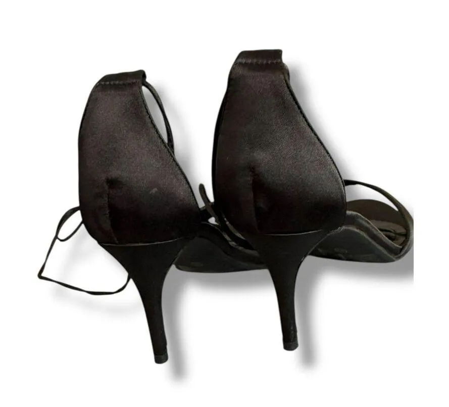 Lulus Black Satin Lace - Image 7