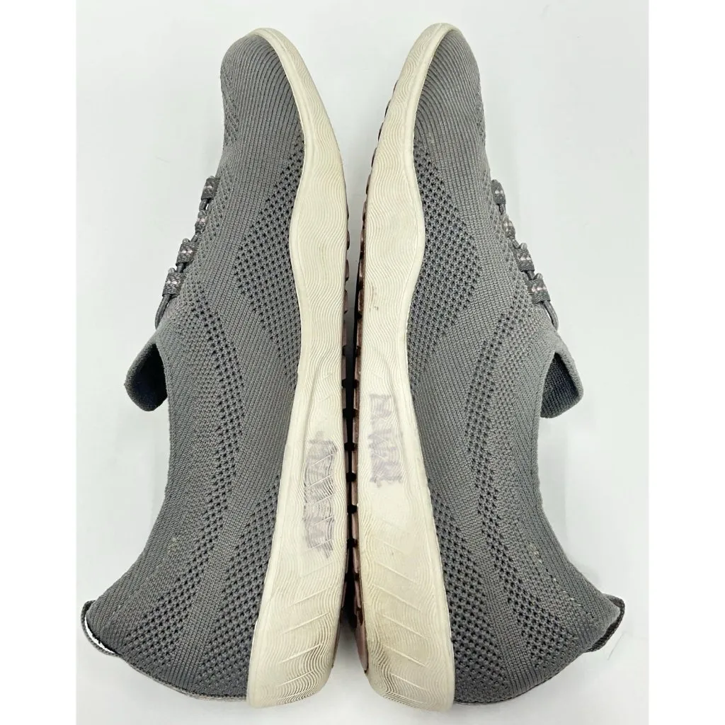 Skechers Newbury Street Every Angle Shoes Slip On Womens 7 Grey Knit Comfort - Image 6