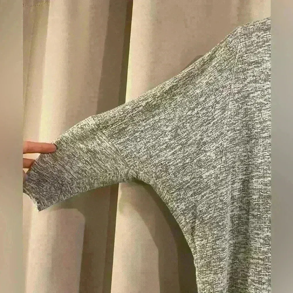 Womens Gray Dolan 3/4 Sleeve Top - Image 3