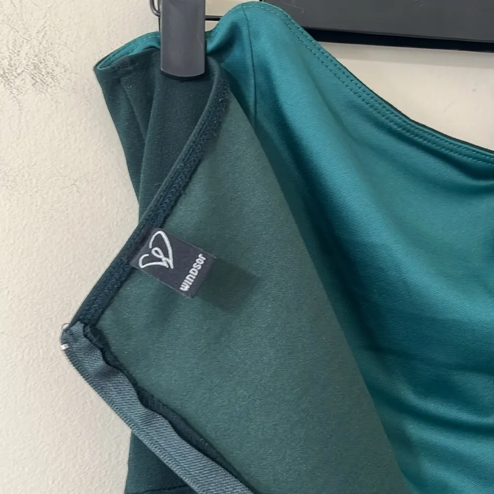 Windsor Kaia Strapless High Slit Formal Dress Hunter Green Size XL - Image 11