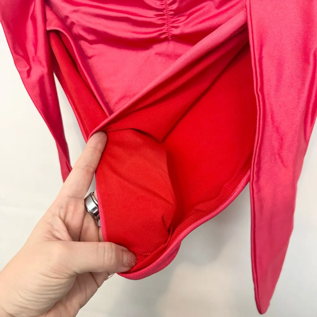 Victoria’s Secret Swim Twist tie Balconette Bikini Bottom high waist cheeky L - Image 6