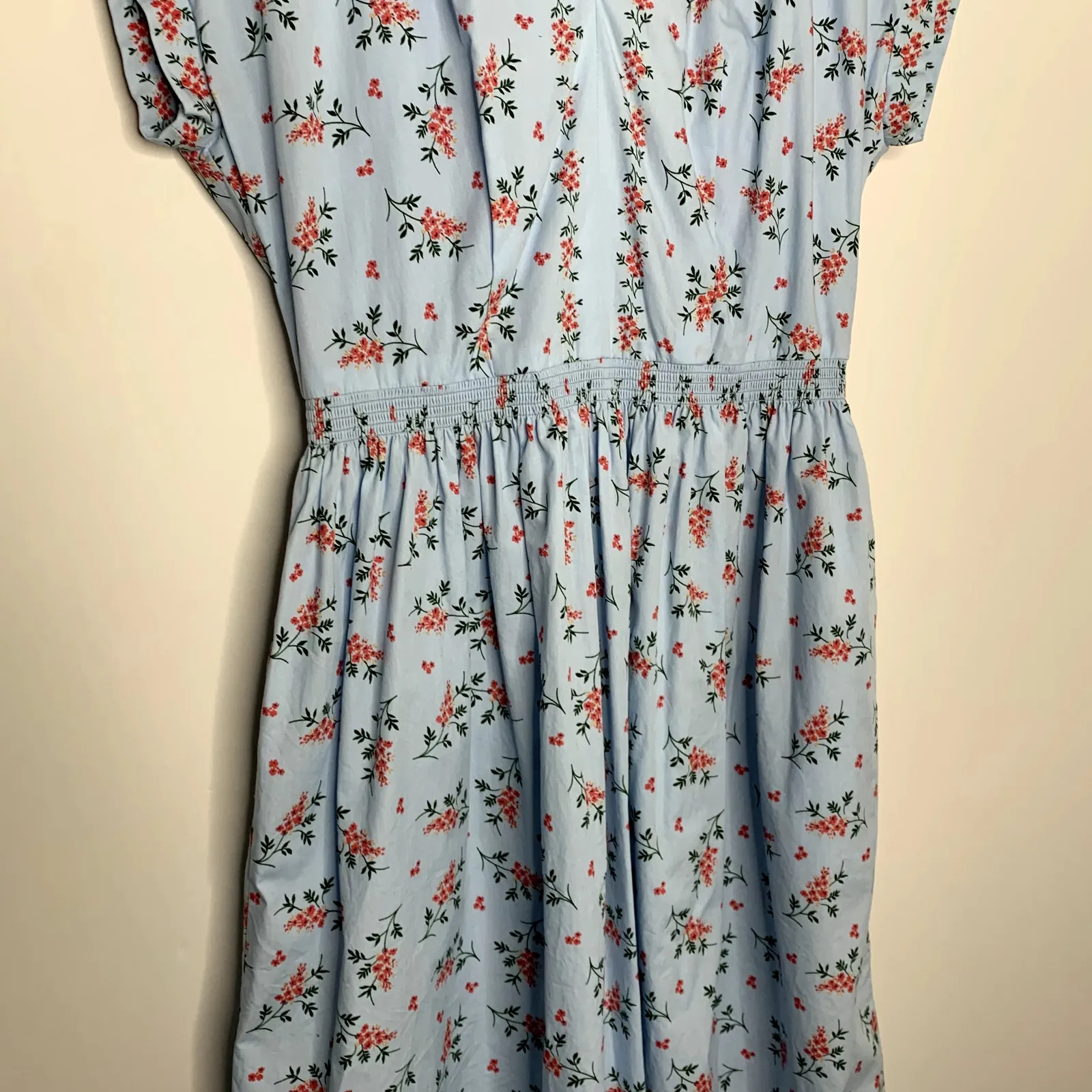 Gal Meets Glam Blue Cecily Floral Mini Dress Womens US 8 - Image 5