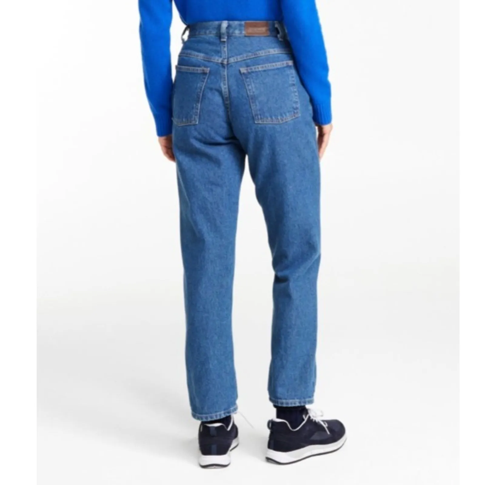 L.L. Bean Women's Relaxed Jeans Original Fit High Rise Blue Size 14 Petite - Image 12