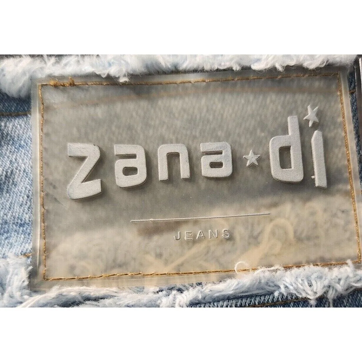 Zana Di Denim Capri Frayed Hem Cropped Jeans Blue Wash Juniors‎ Size 9 - Image 6