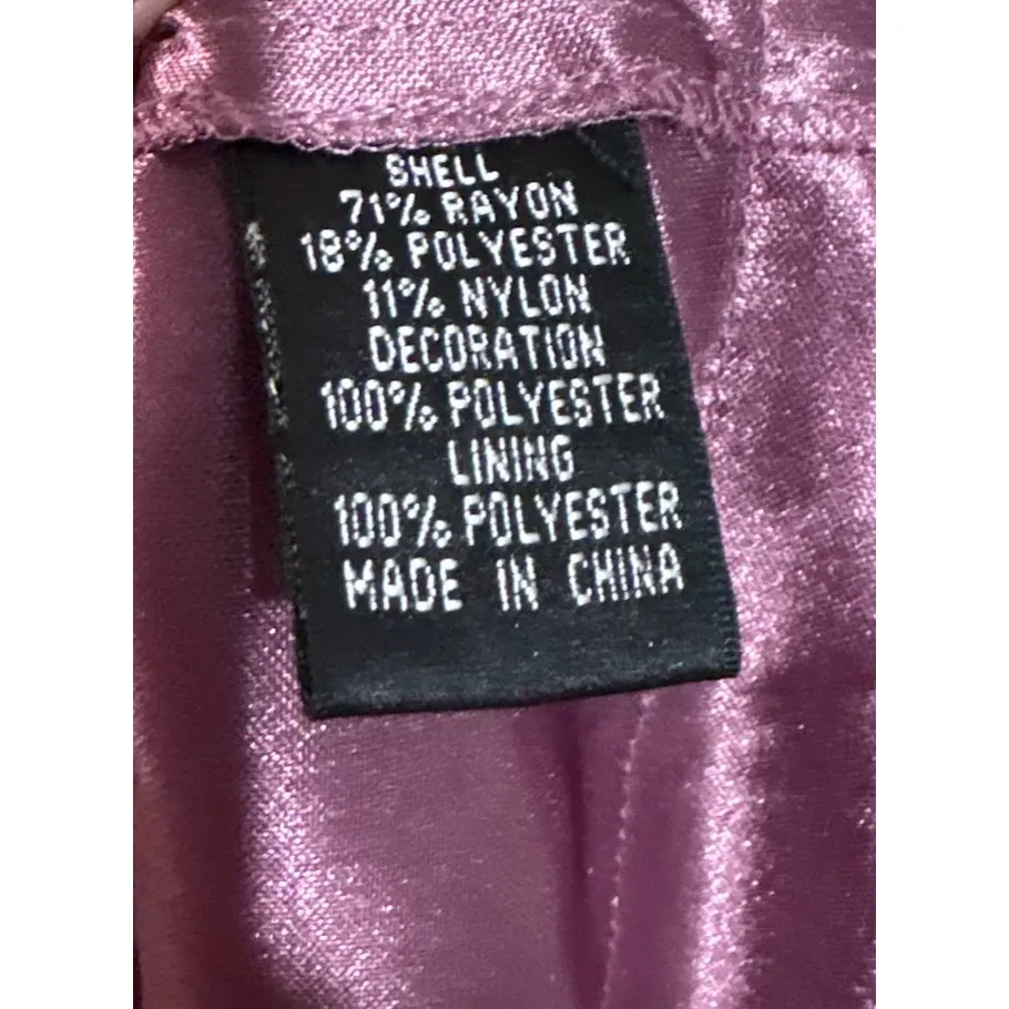 Adrianna Papell Cap Sleeve Beaded w/ Tiered Ruffle Skirt Cocktail Dress Size 8 - Image 9