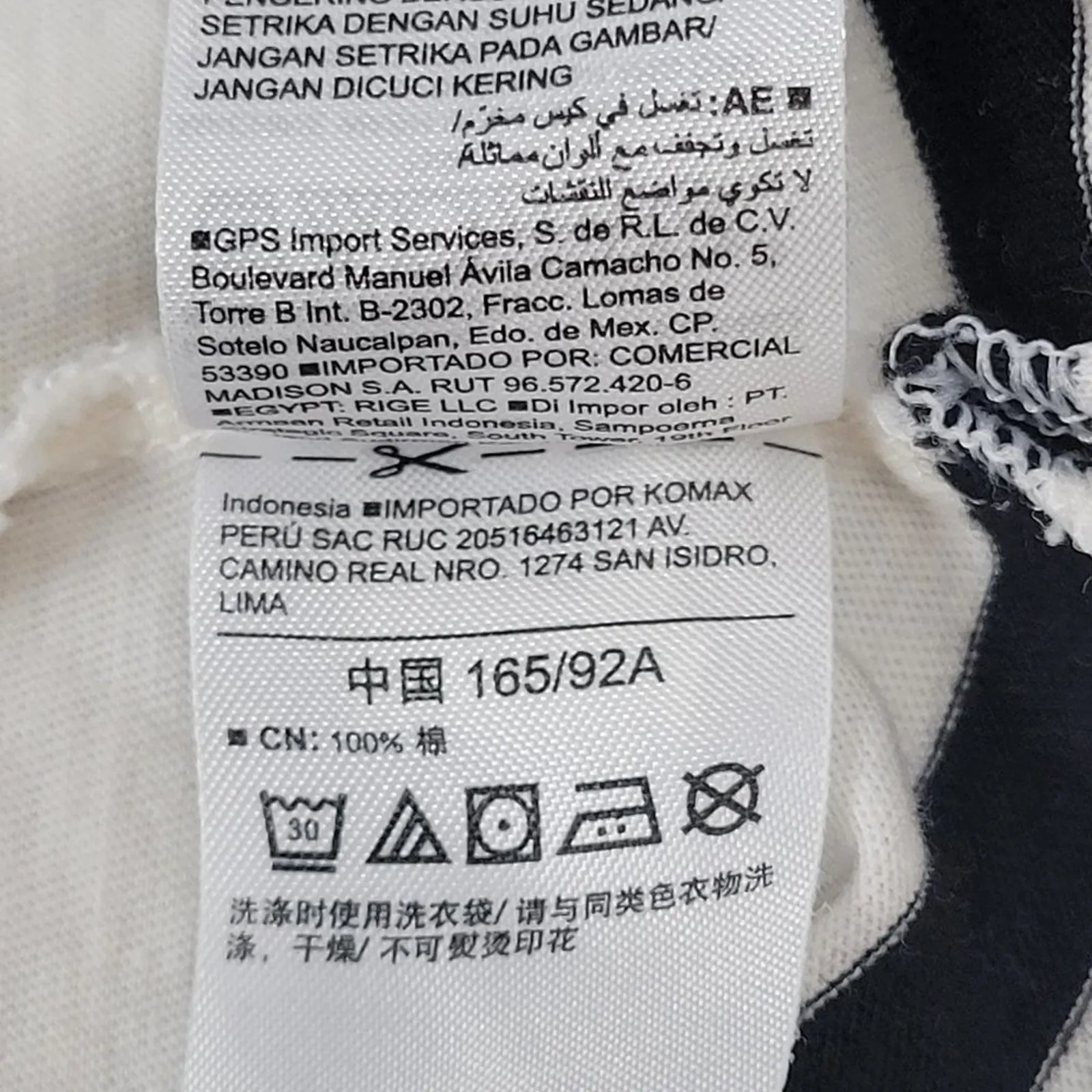 Old Navy Women's Black White‎ Striped Boat Neck Tie Sleeve Shirt Size M Cotton - Image 9