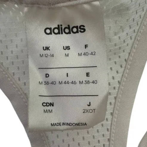 Adidas White Logo Racerback Tank Top Size M - Image 4