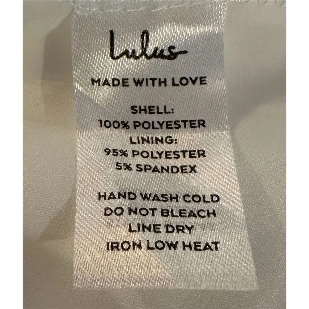 Lulus Women's Cascading Crush Tiered Bustier Midi Dress Size M Formal White - Image 12