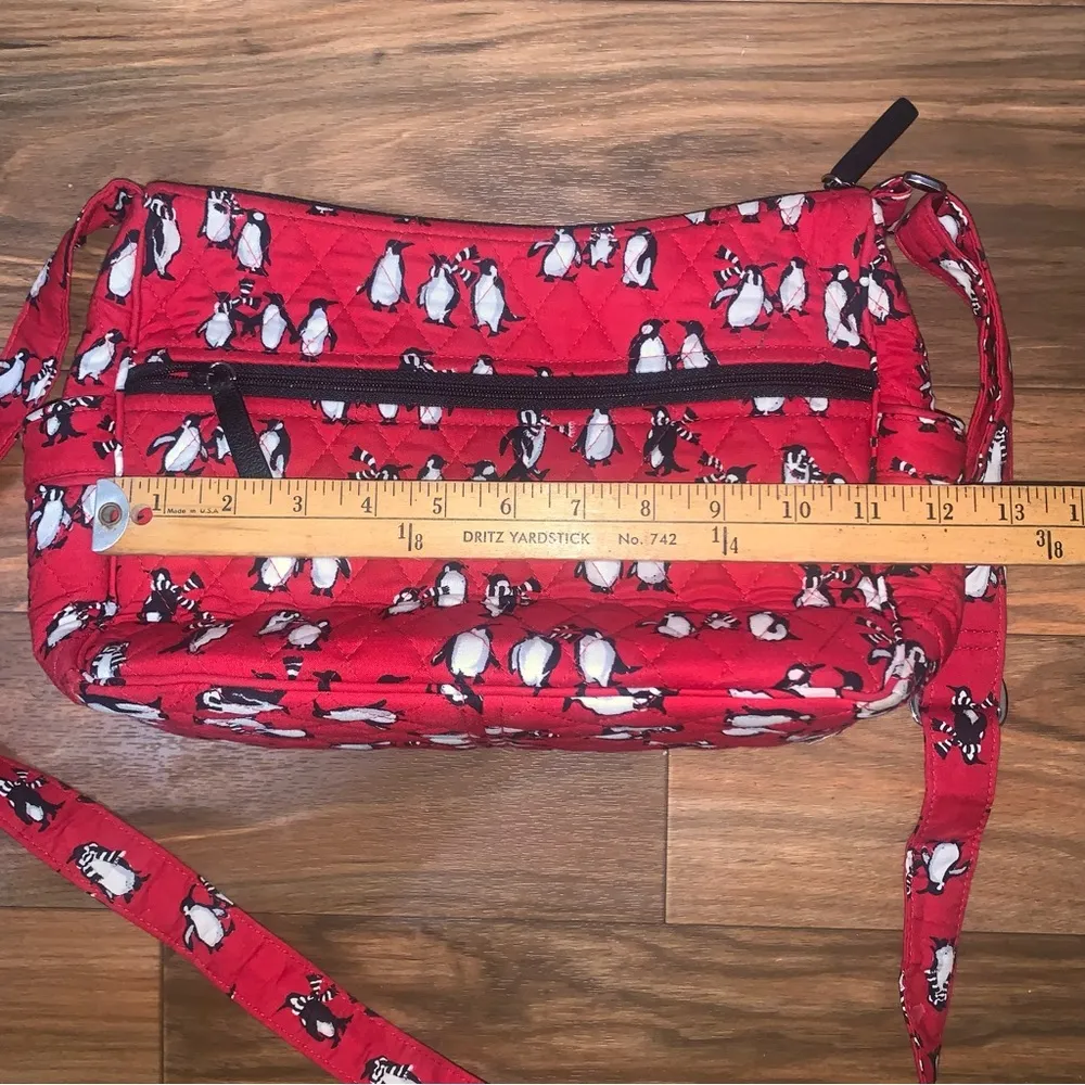 Vera Bradley Playful Penguins Red 4 Piece Purse/Wallet/Glasses Case/Keyring Set - Image 4