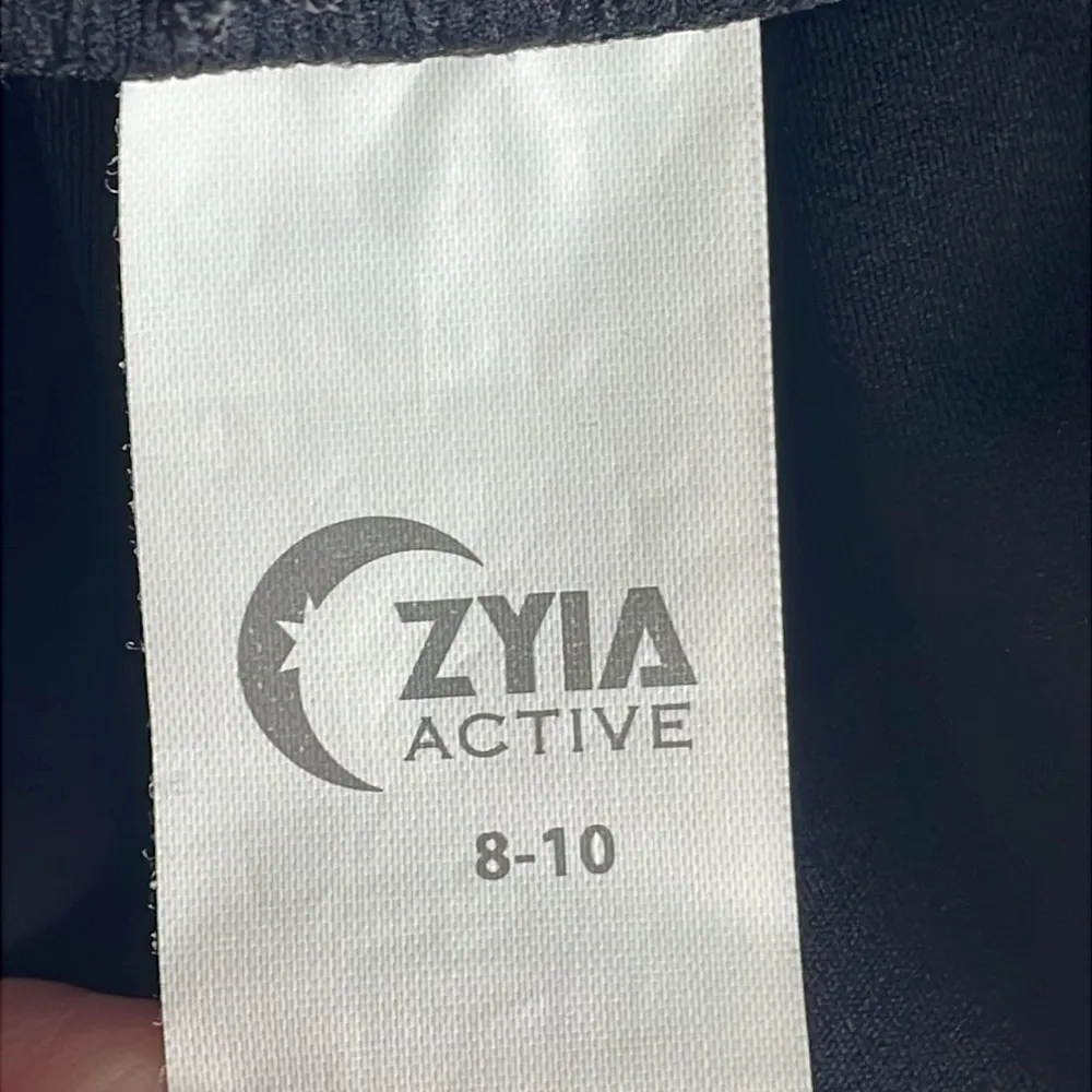 ZYIA Black Strap Compression Leggings - Image 7