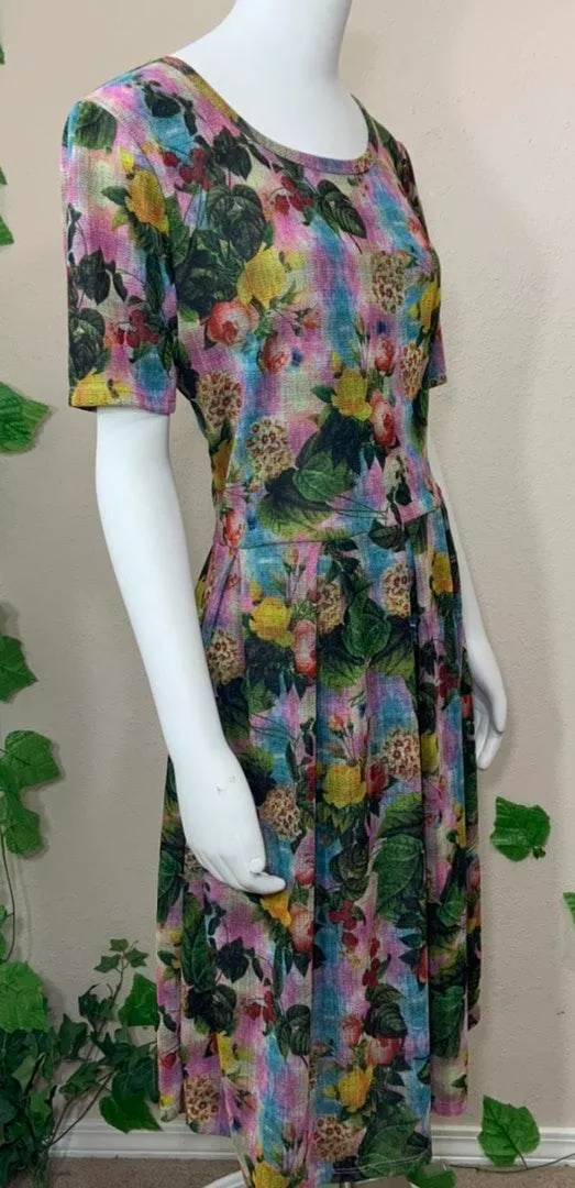 Amelia Sunrise Sunset Floral Stretch Dress - Image 3