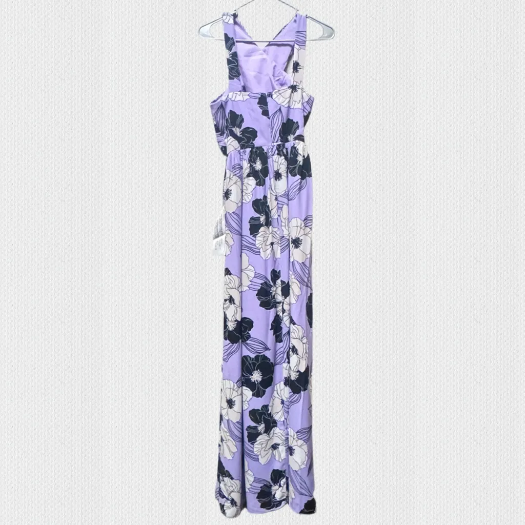 NWT Dress The Population Rose Wisteria Cutout Maxi Dress Sz Small - Image 6