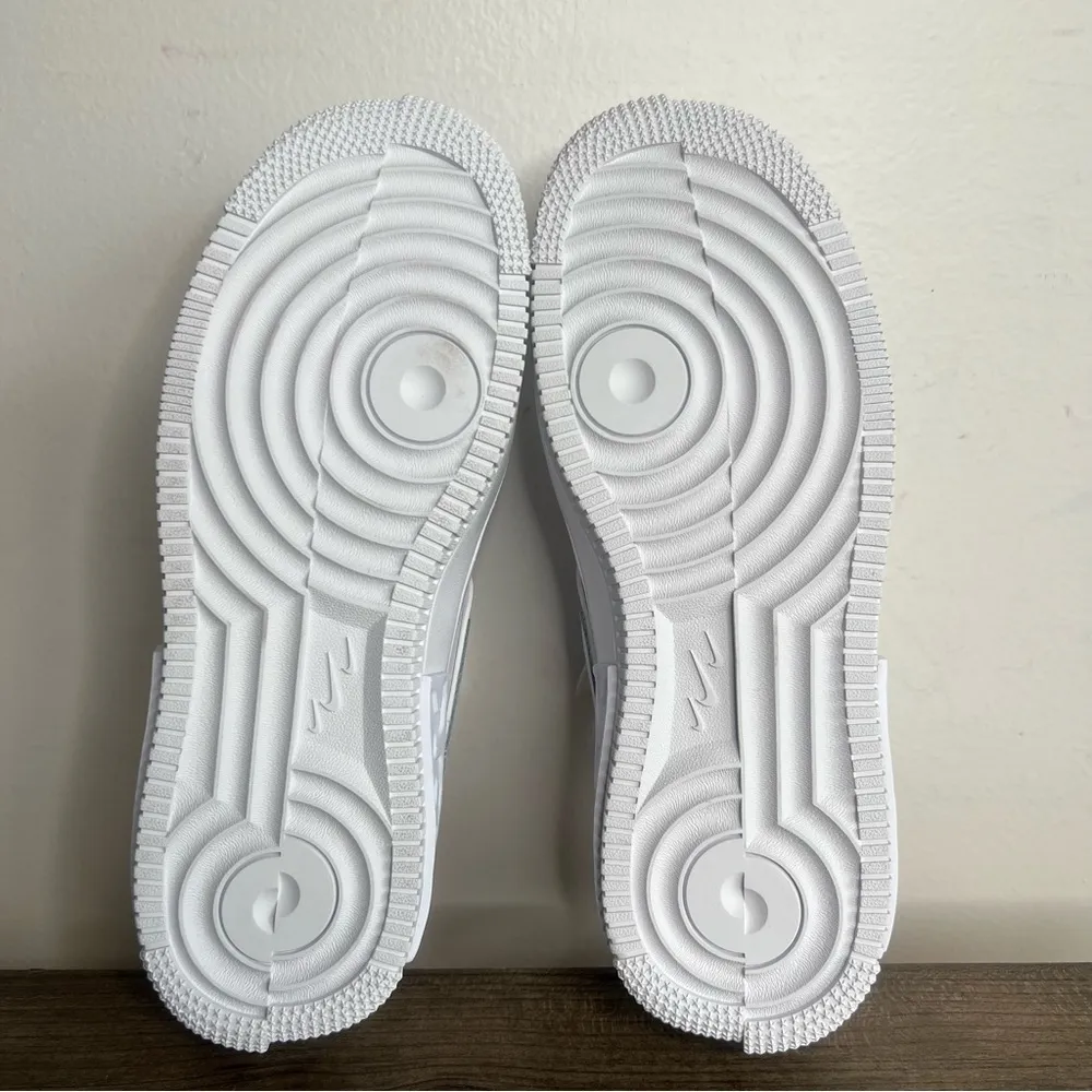 Nike NEW Air Force 1 Fontanka Triple White Iridescent Women's Shoe Size 8.5 - Image 12