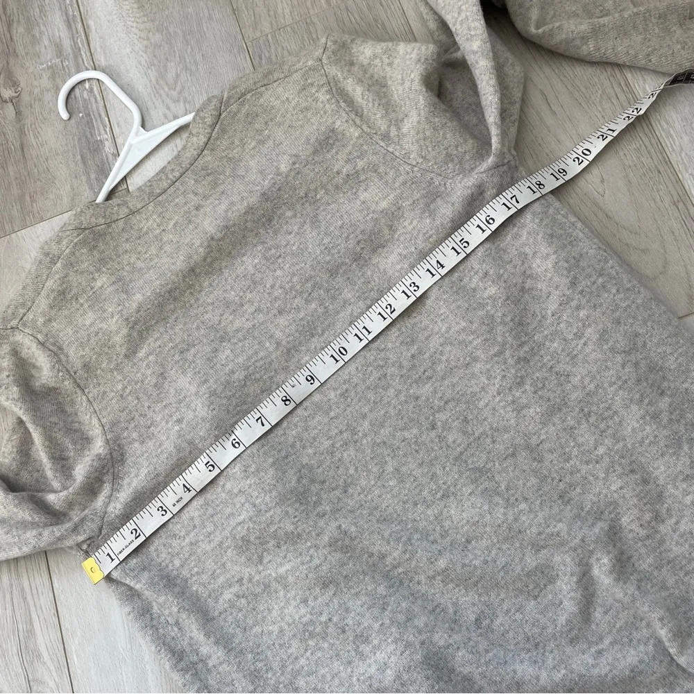 Adrienne Vittadini Cardigan 2 ply cashmere womens Gray (large) knit minimalist - Image 6