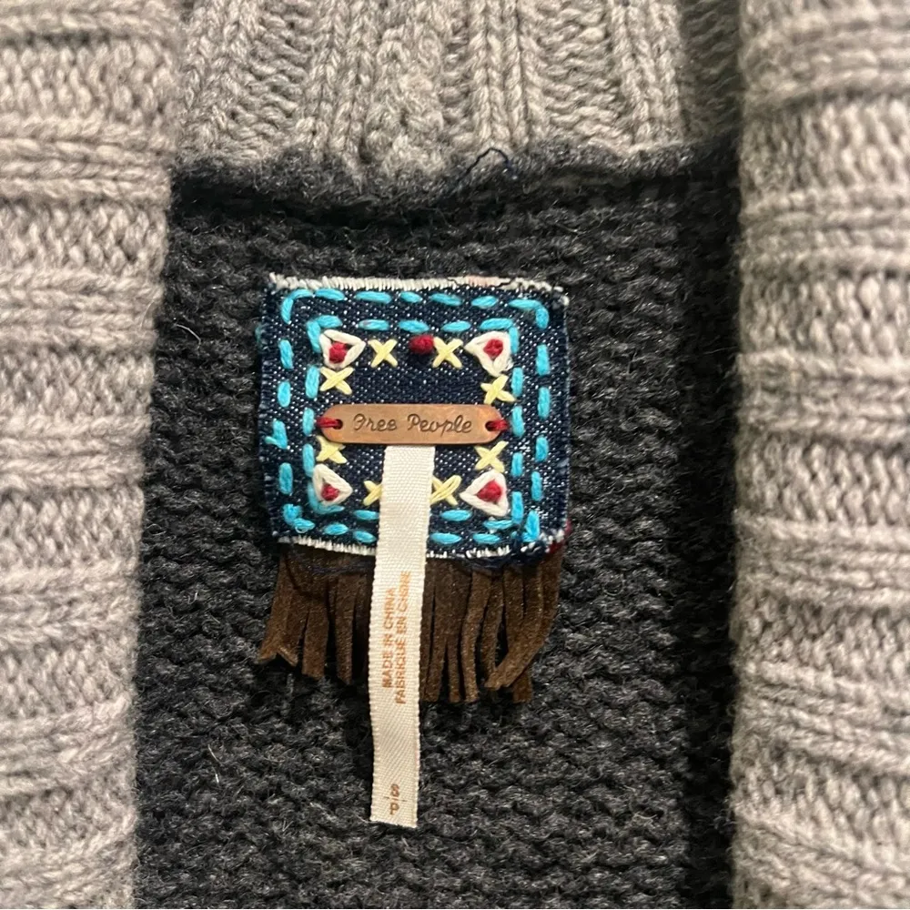 Free People Lambswool Sleeveless Cardigan - Image 4