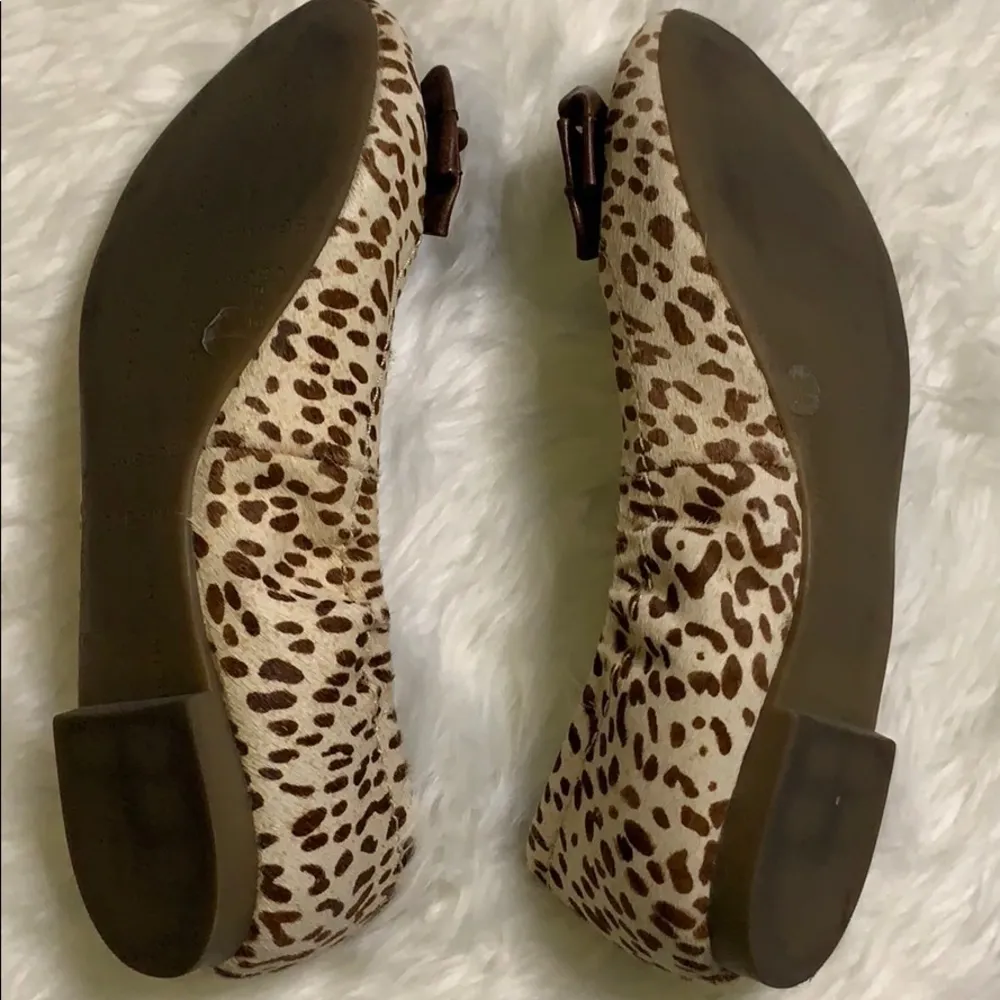 BCBGeneration Laurel 2 Leopard Bow Flats Size 8 - Image 7