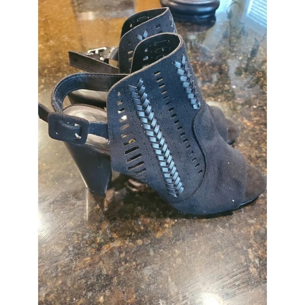 Steve Madden Womens Black Suede Booties size 8 - Image 3