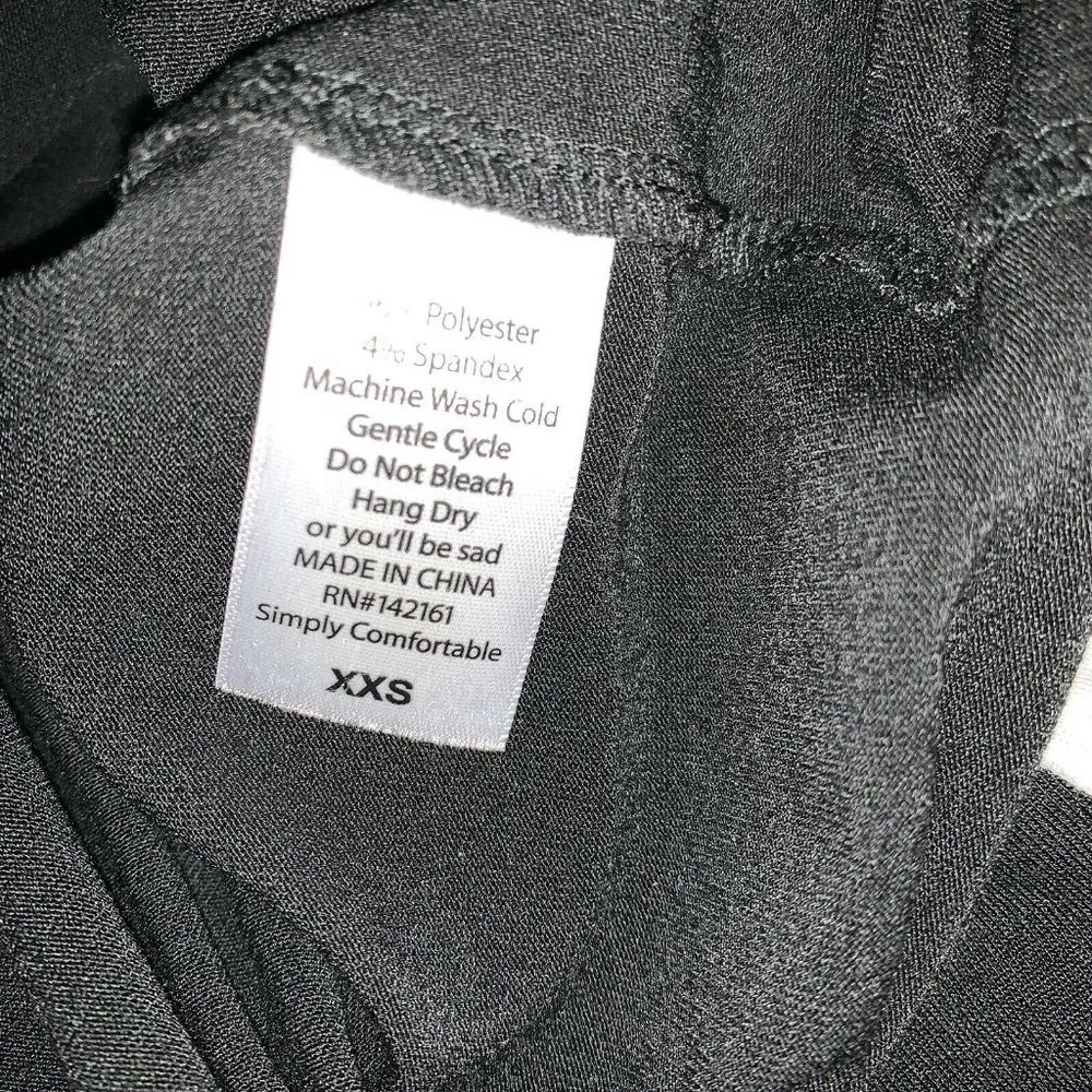 Lularoe Womens Julia Raglan Simply Comfortable Dress Size XXS Black Beige - Image 5