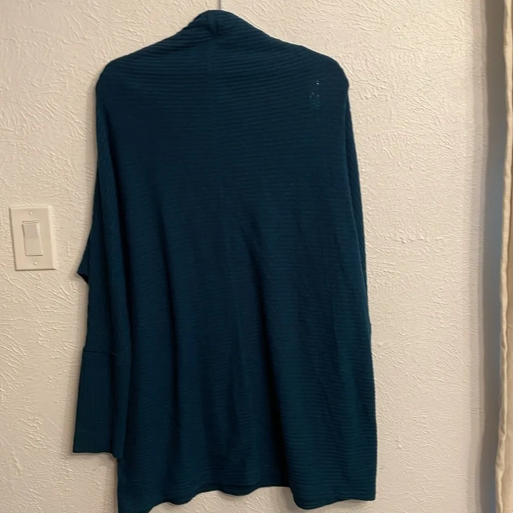 Free People We The Free Kitty Thermal Mock Cowl Neck Ocean Blue Teal - Image 5
