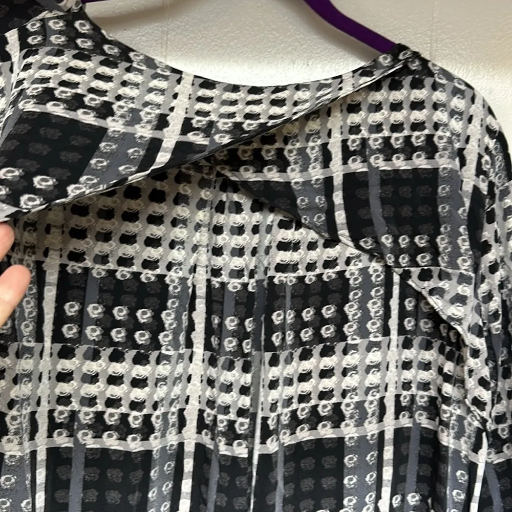 NWT Thakoon Design Nation Womens L Carnaby Street Dotted Shift Dress Black Gray Size L - Image 6