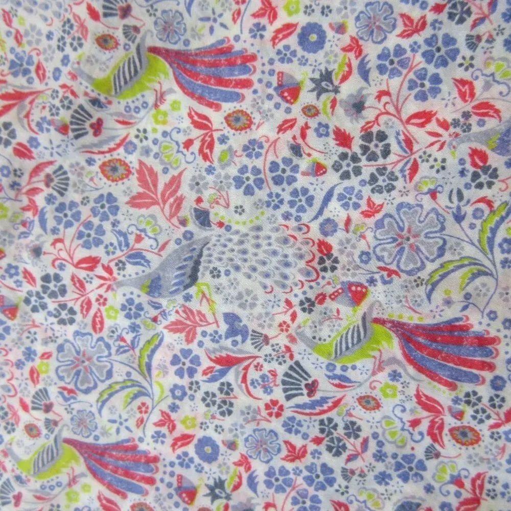 NWoT J.Crew Liberty Jeweled Collar Shirt in Junos Garden Peacock Floral 4 $250 - Image 5