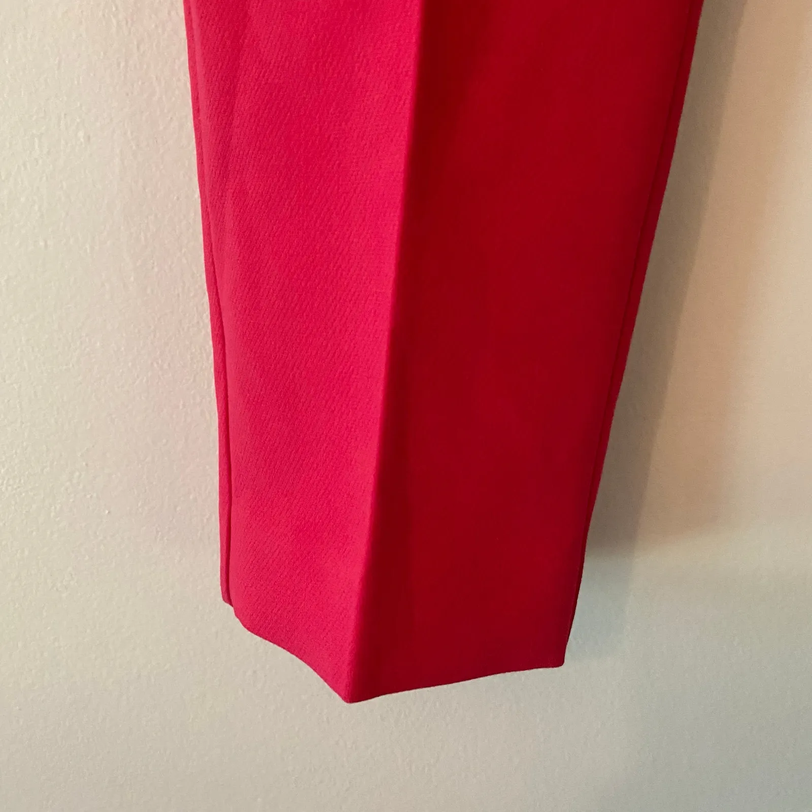 NWOT Zara Hot Pink Straight Leg Dress Pants High Waisted Slacks Women's size XS - Image 6