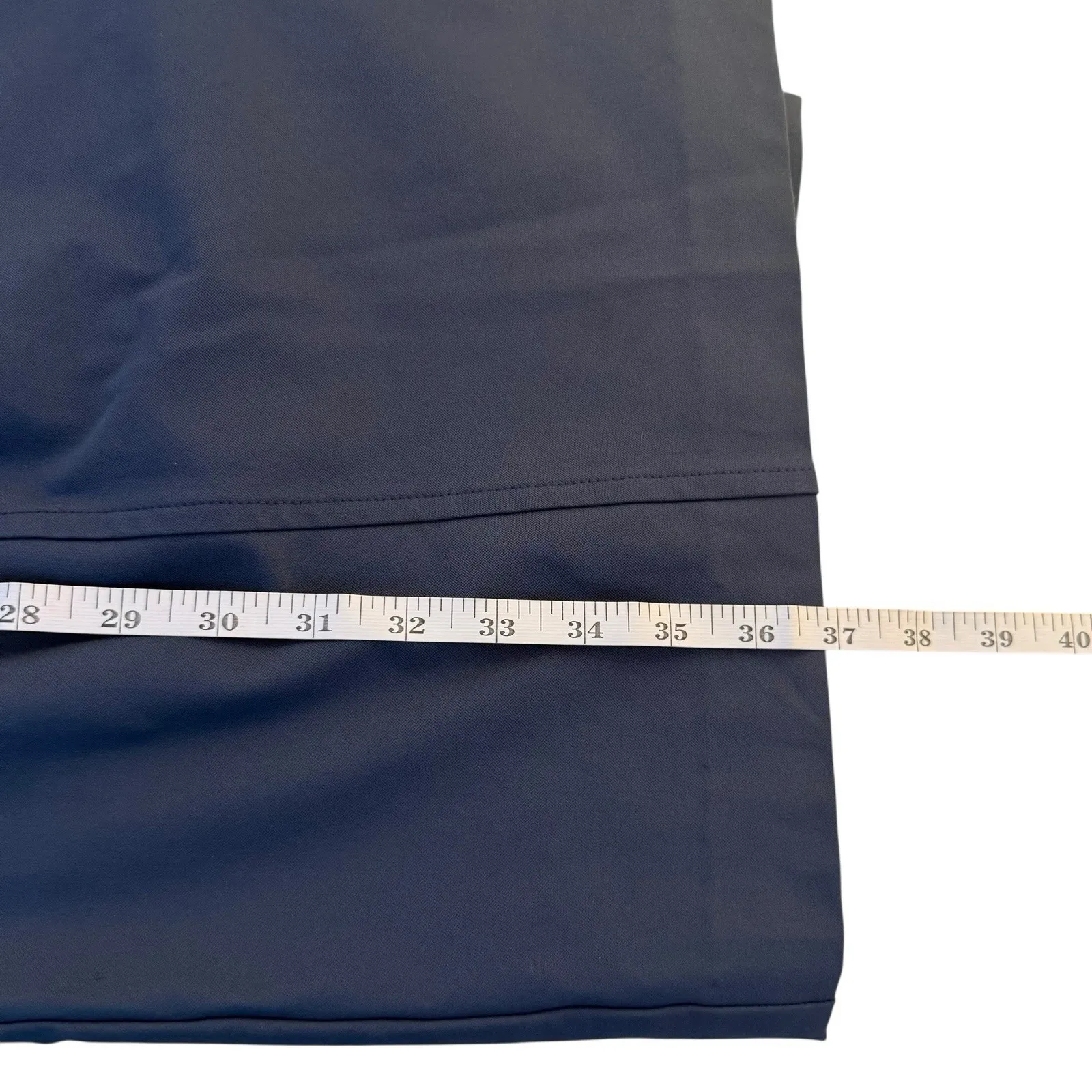 Milly Navy Blue Sheath Dress Size 10 Career Business Gold Zipper Cocktail Event - Image 10