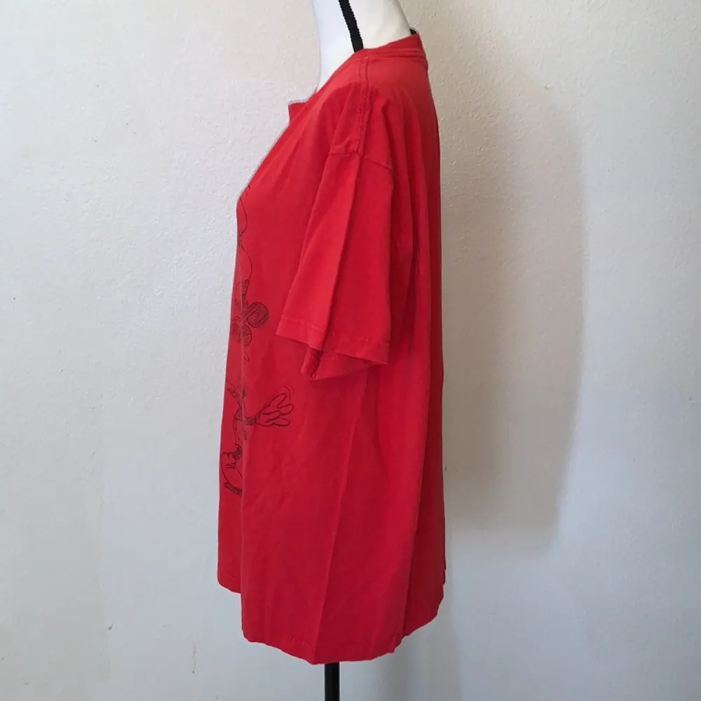 Disney  Mickey Mouse unlimited vintage red shirt sleeve shirt - Image 4