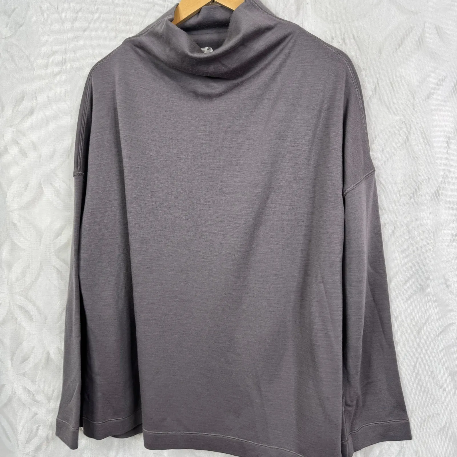 Lululemon Principal Dancer Funnel Neck Sweater‎ Lunar Rock Size 8 - Image 10