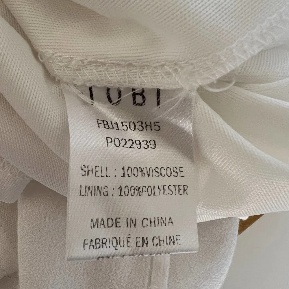 TOBI White Strapless Romper with Back Tie Size Small - Image 7