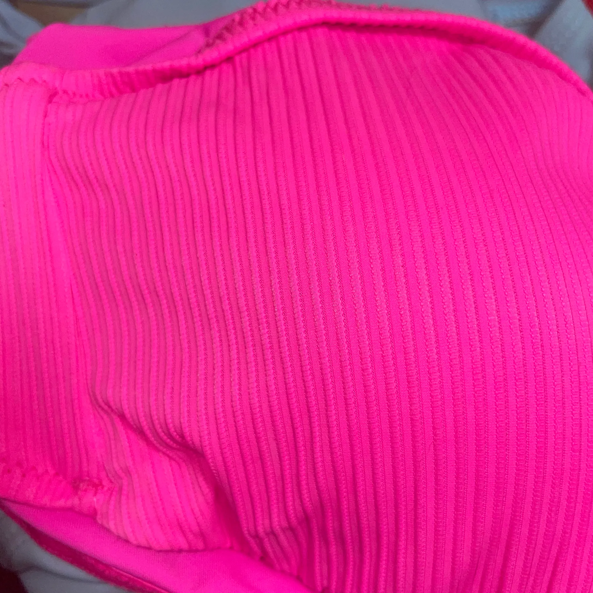 Hot Pink Strapless Bikini Top - Image 3