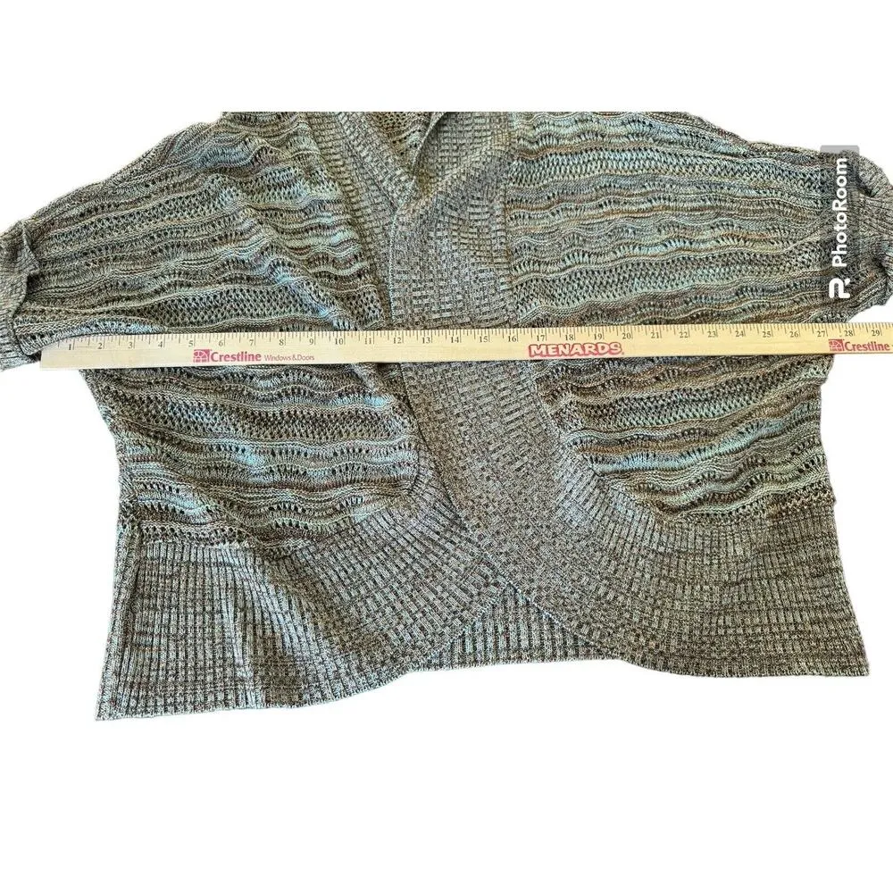 CHRISTOPHER & BANKS XL Cover Up Boho Peasant Light Weight Sweater Women Shimmer - Image 4