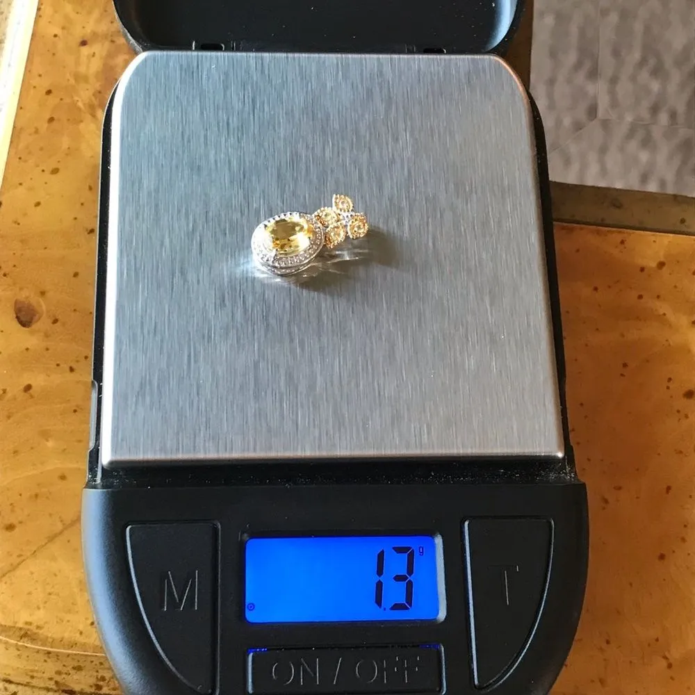 Natural Heliodor Yellow Sapphire Sterling Silver Artistic Pendant - Image 6