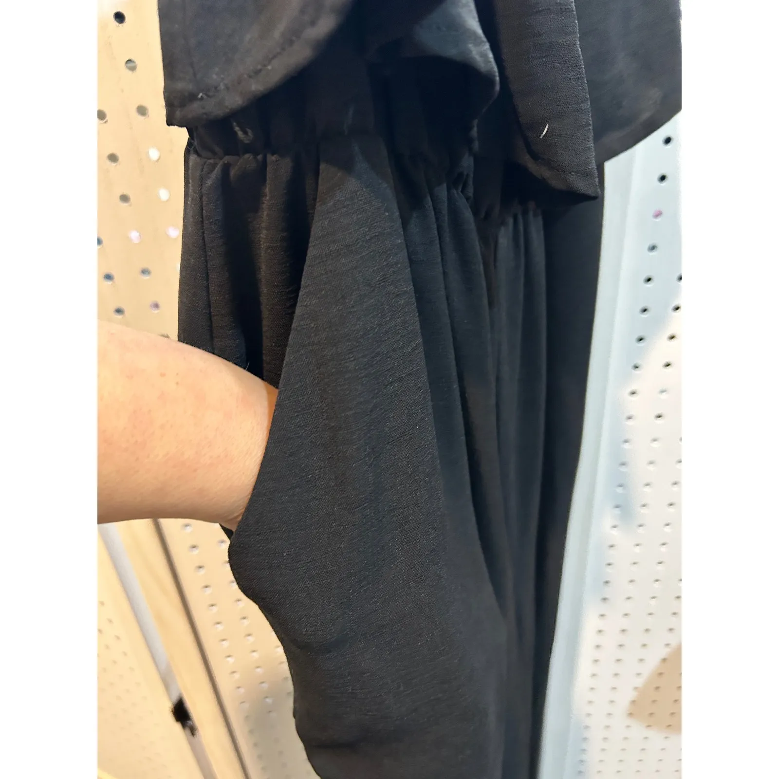 Sofia Vergara Black Layered Ruffle Jumpsuit Spaghetti‎ Strap Wide Leg M Size M - Image 6