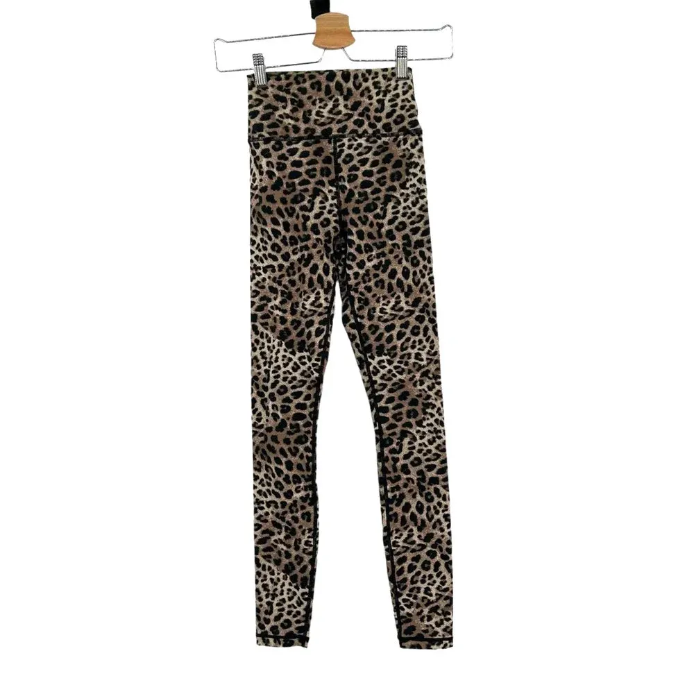Spiritual Gangster Perfect High‎ Waisted Leggings Leopard Animal Print Size XS - Image 3