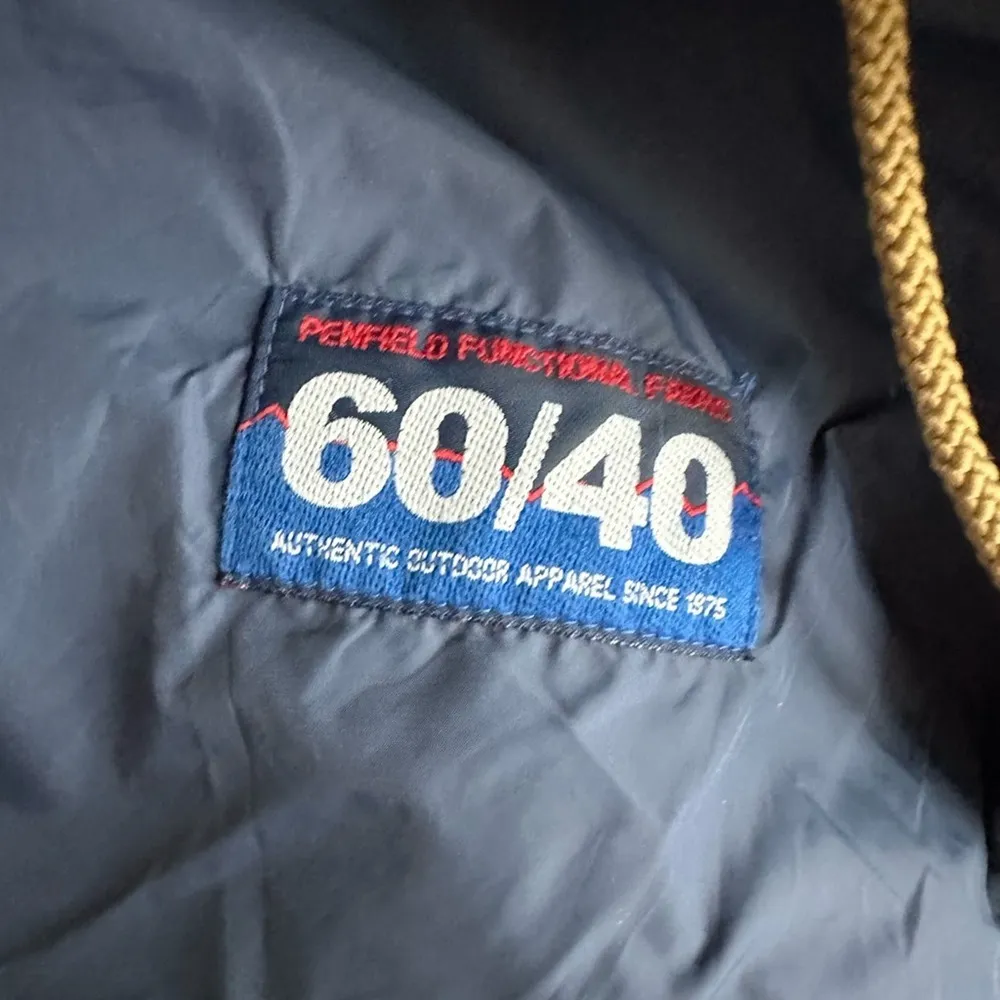 Vintage Penfield Utility Jacket Khaki Hooded Lined Hiking Outdoor Gear Gopcore Size M - Image 13