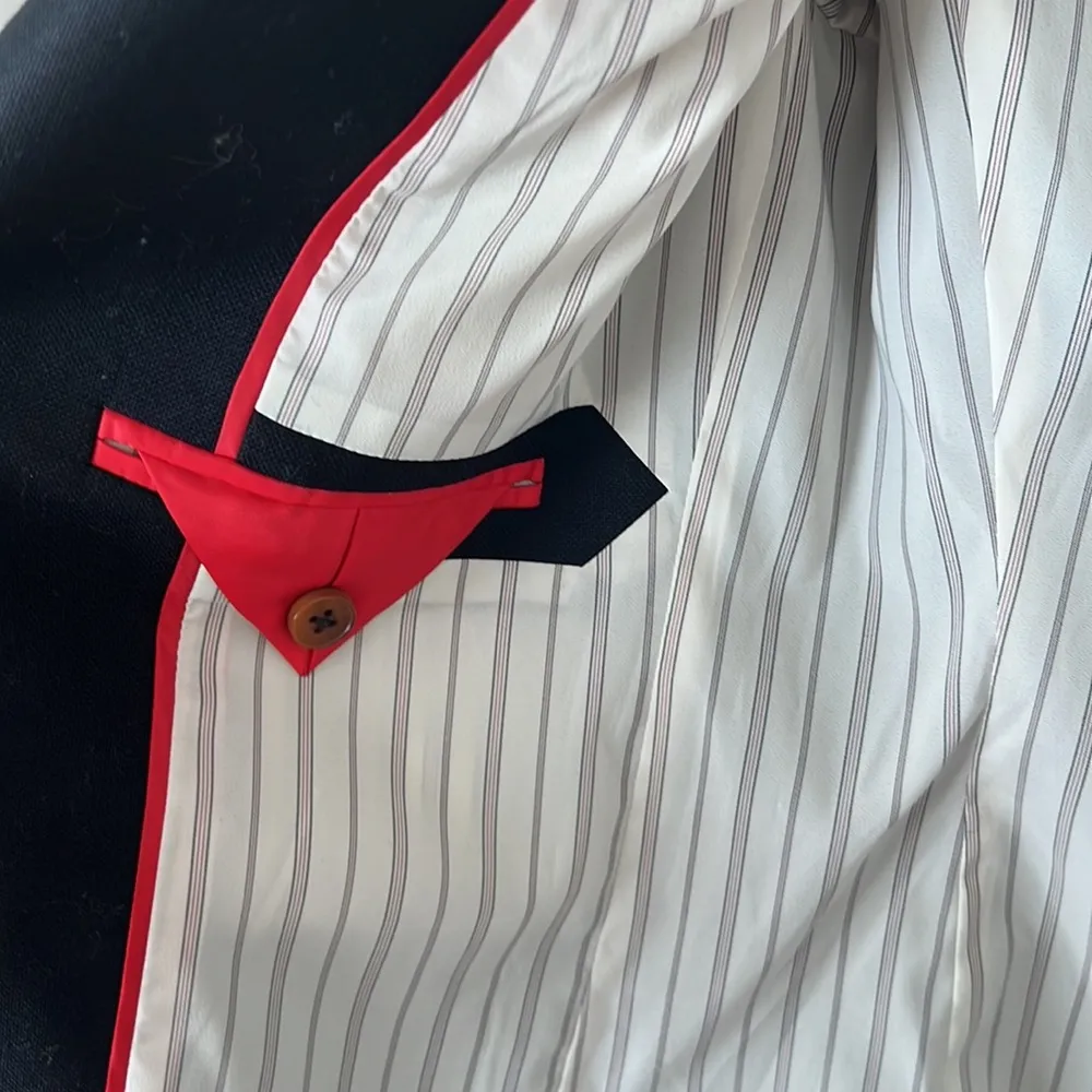 NWOT J crew black label school boy dark navy blazer with gold buttons - Image 10