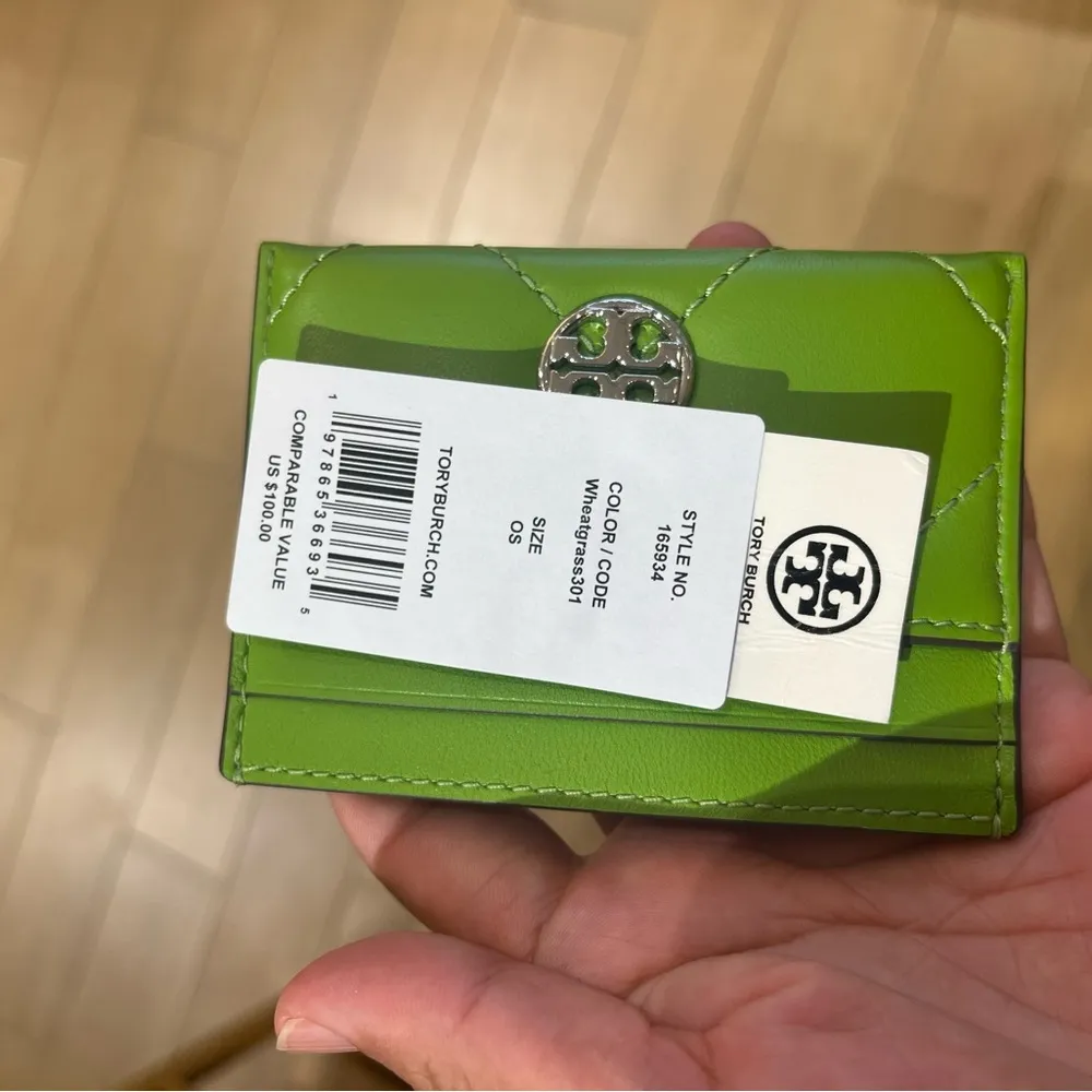 Tory Burch Willa Soft Quilt Slim Card Case Wallet In - Image 5