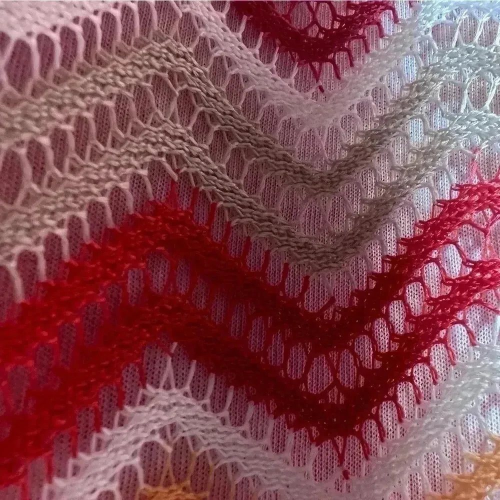 Alfred Dunner tops women's harvest fall orange chevron short sleeve knit size L - Image 6