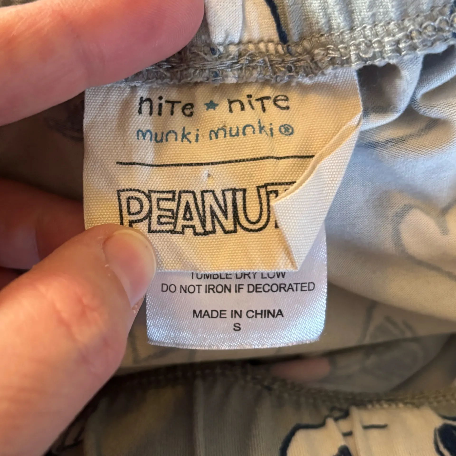 munki munki x Peanuts Snoopy Valentines pajama joggers sz S - Image 3