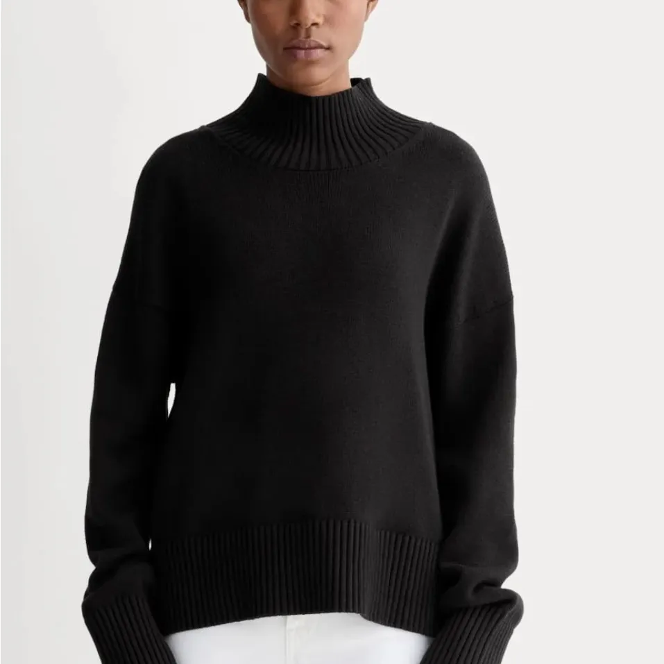 Everlane Black The Boxy Turtleneck Sweater - Image 6