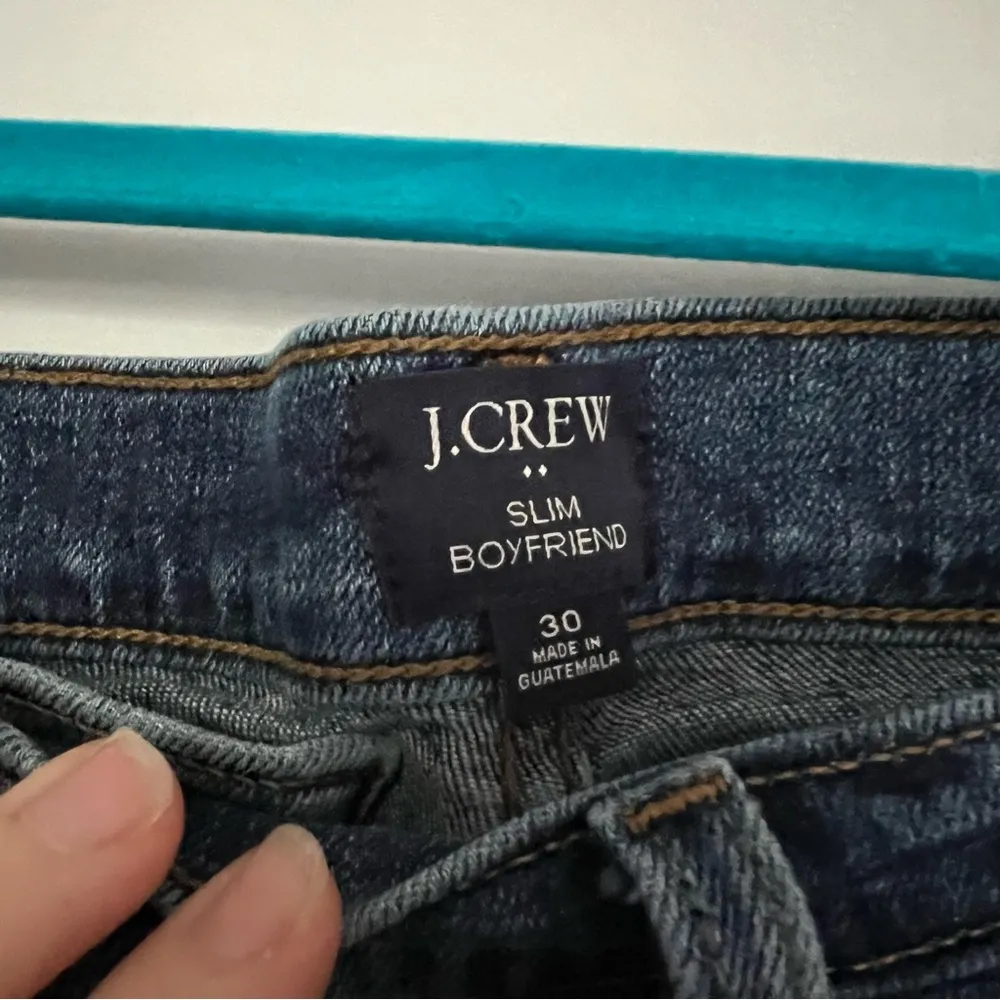 J Crew Factory Blue Denim Slim Boyfriend Cut Jeans size 30 - Image 10