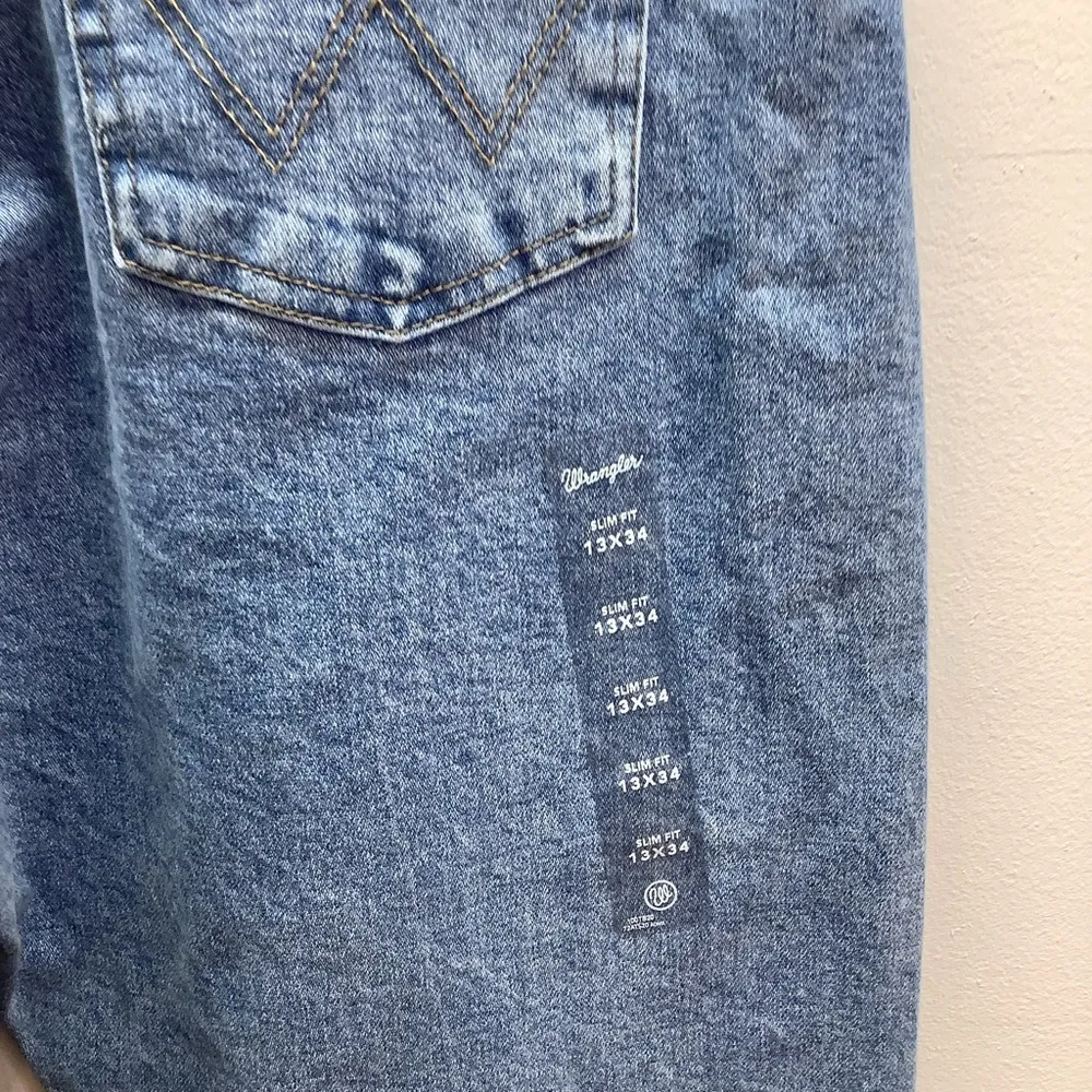Wrangler Size 13x34 The Cowboy Cut Slim Light Wash Jean. New With Tags. - Image 10