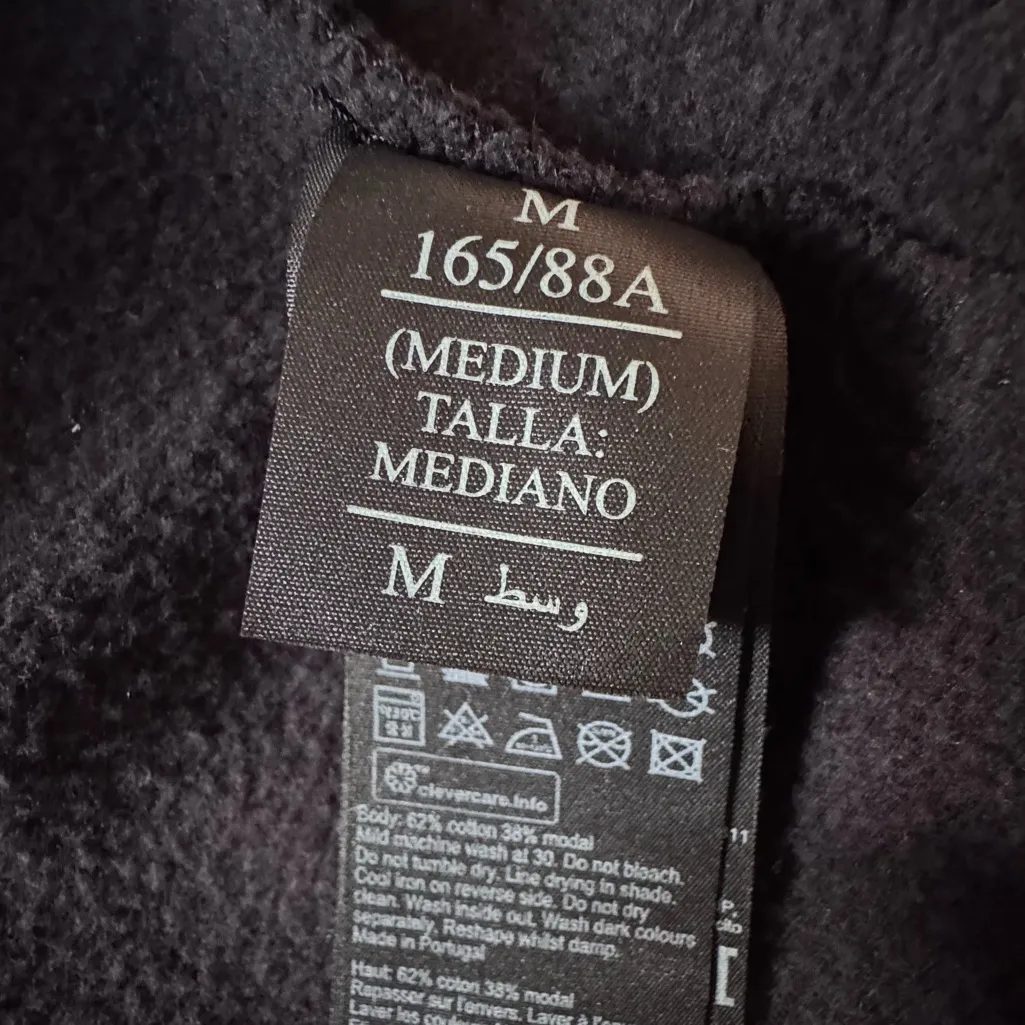 AllSaints size M Dahlia Drape Black Open Front Cardigan - Image 9