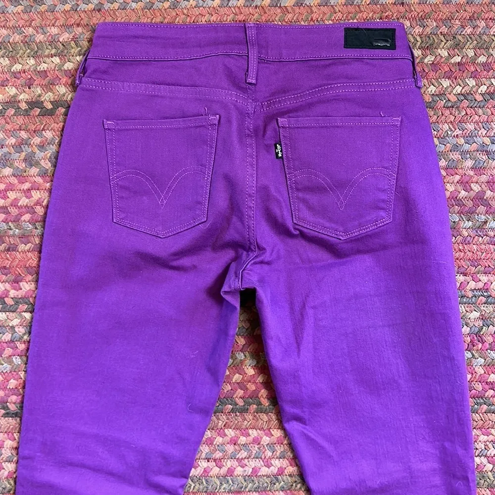 LEVIS PURPLE DENIM SKINNY FIT LEGGING JEANS - Image 7