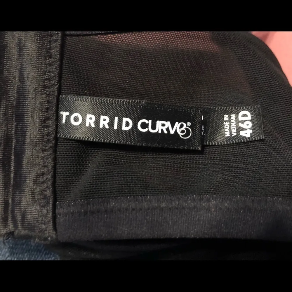 Curve Lacey Black Purple Sexy Bra Sz.46D Date Night Glamour Queen Diva - Image 4