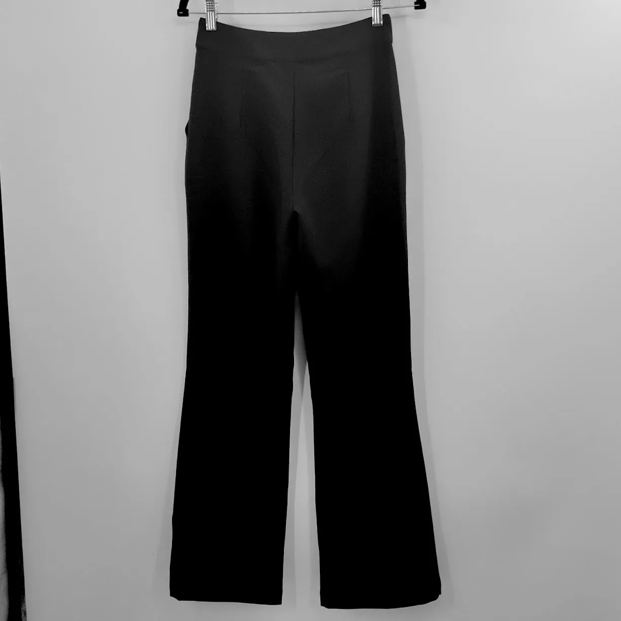 Princess Polly Kaylen Split Hem Flare Leg Pants Black Trousers Size 4 - Image 4